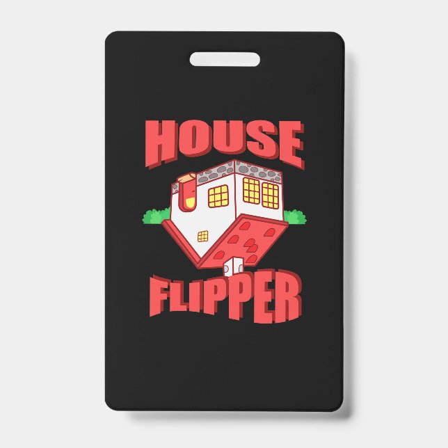 Crachá Agente imobiliário House Flipper (Frente)