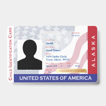ALASKA - Cartão de identidade infantil