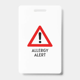 Crachá Alerta de Alergia a Milho
