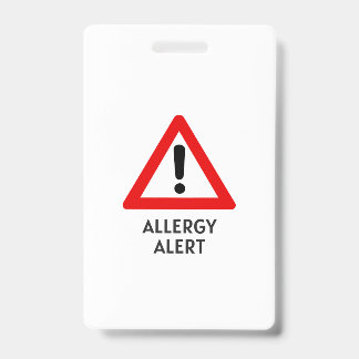 Crachá Alerta de Alergia a Milho