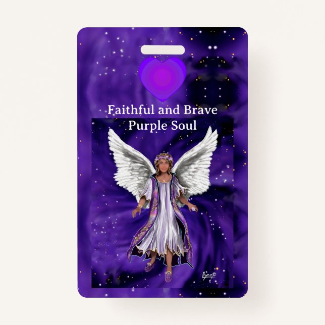 Crachá alma roxa (Frente)