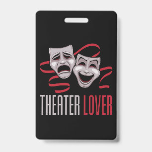 Crachá Amante do Teatro de Comédia e Tragédia