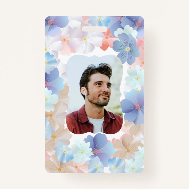 Crachá Amor puro como flor (Frente)