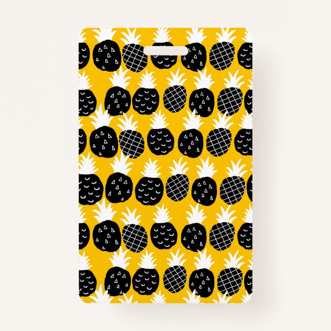 Crachá Ananás preto (Frente)