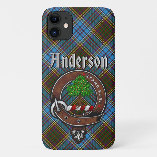 Crachá Anderson e Capa de telefone de Tartan (Verso)