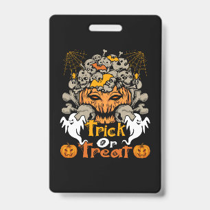 Crachá Aniversário De Truque Ou De Tratamento De Hallowee
