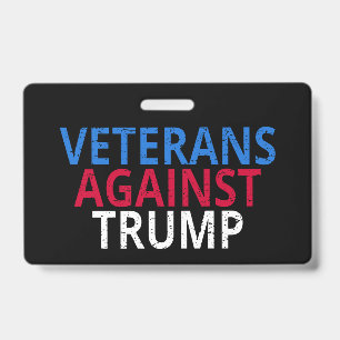 Crachá Anti-Trump - Veteranos Contra Trump