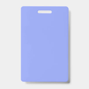 Crachá anúncio azul pastel personalizado de cor sólida mi