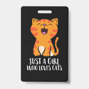 Crachá Apenas uma garota que ama gatos camisola