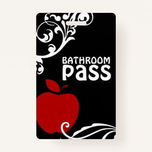 Crachá Apple Flouris Classroom Pass para Professores