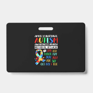Crachá April is National Autism Awareness Month