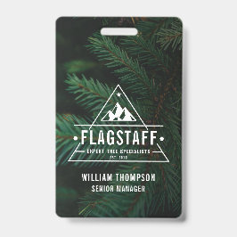 Crachá Arborista da Árvore Montanha Masculina Moderna Rus