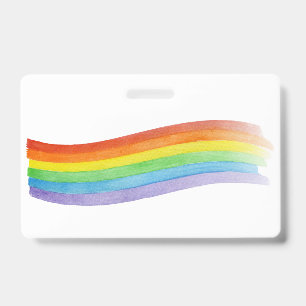 Crachá Arco-íris de Aquarela