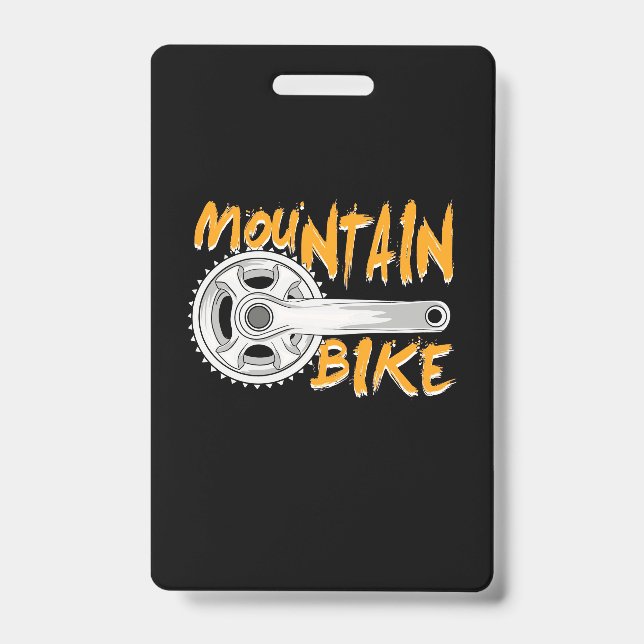 Crachá Arte de Bicicleta de Montanha (Frente)