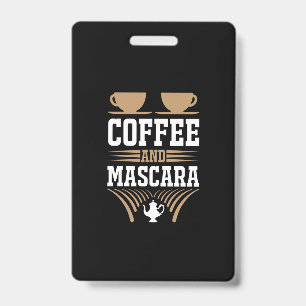 Crachá Arte de Café Café e Máscara