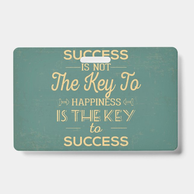 Crachá Arte de tipografia retrô (Frente)