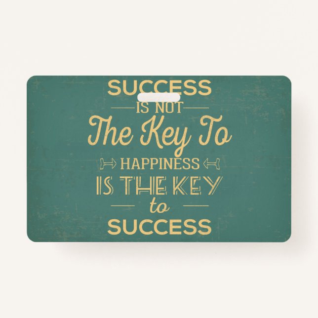 Crachá Arte de tipografia retrô (Frente)