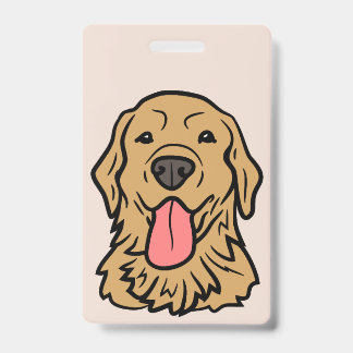 Crachá Arte Vetorial de Labrador Retriever |
