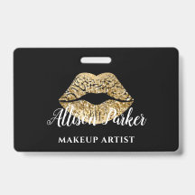 Artista de Maquiagem Black Gold Kiss Lips
