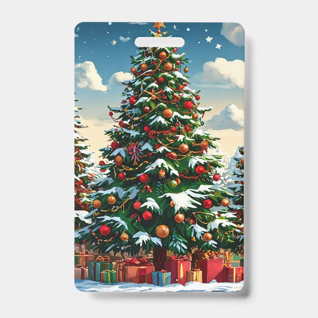 Crachá árvore de Natal (Frente)
