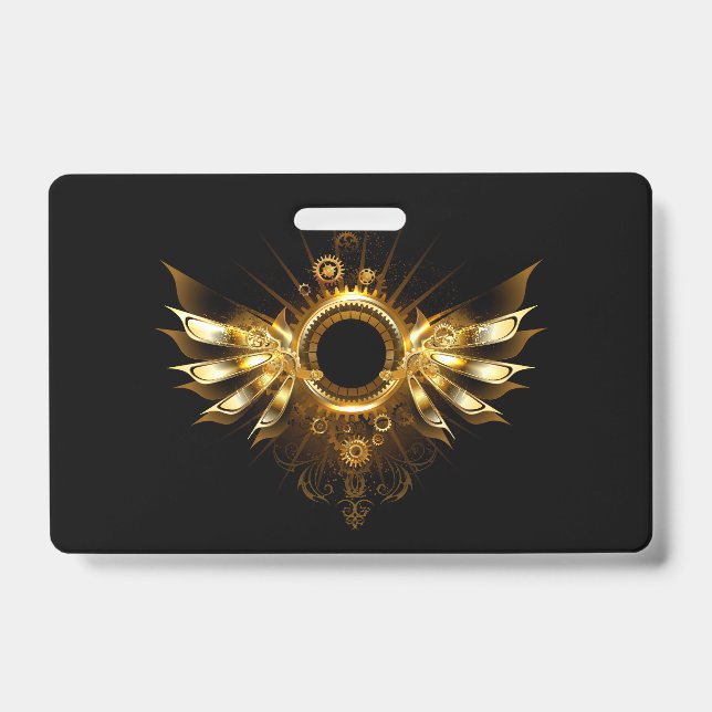 Crachá Asas Steampunk (Frente)