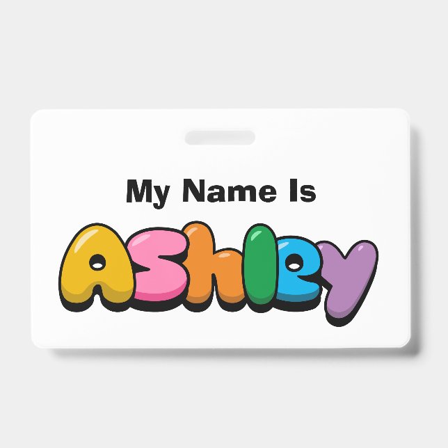 Crachá Ashley (Frente)