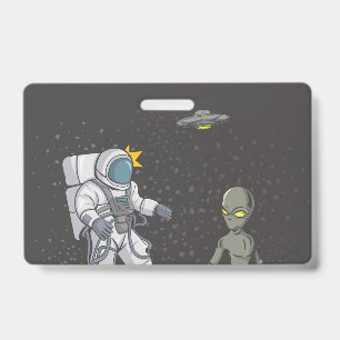 Crachá Astronauta e alienígena