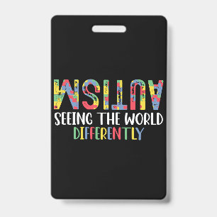 Crachá Autismo Vendo o Mundo de Forma Diferente Conscient
