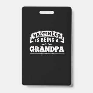 Crachá Avô Gift Felicidade É Ser Avô