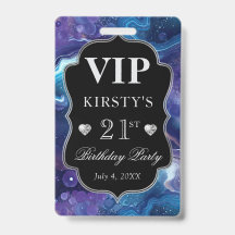 Azul-roxo, glérulo acinado, Aniversário VIP