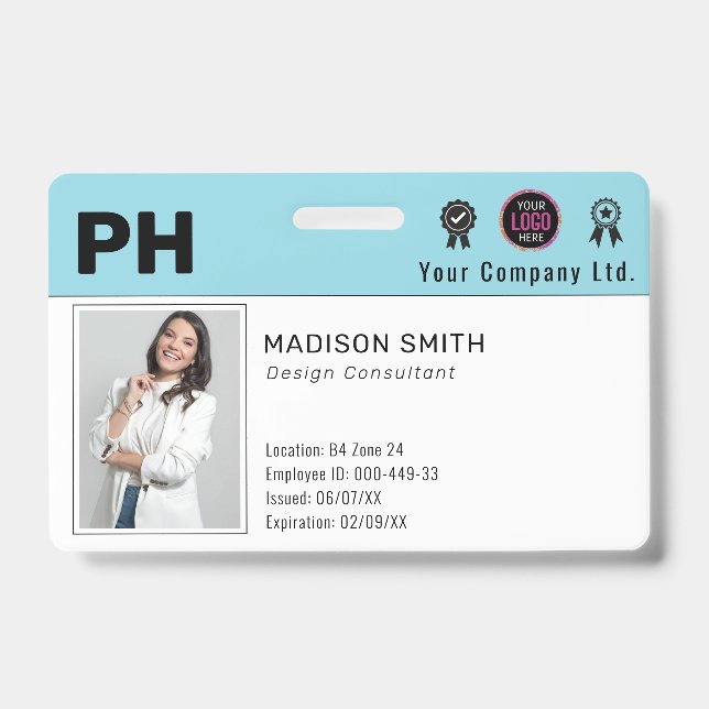 Crachá Ba de Segurança da Empresa Personalizada para ID d (Frente)