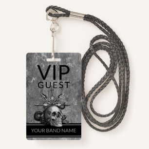Crachá Backstage Passar VIP Rock Banda Crull Heavy Metal
