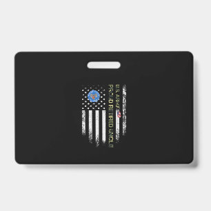 Crachá Bandeira Americana EUA Vintage Orgulhoso Veterano