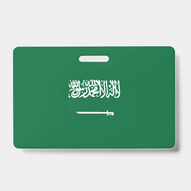 Crachá bandeira da Arábia Saudita (Frente)