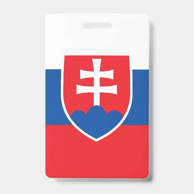 Crachá Bandeira da Eslováquia (Frente)