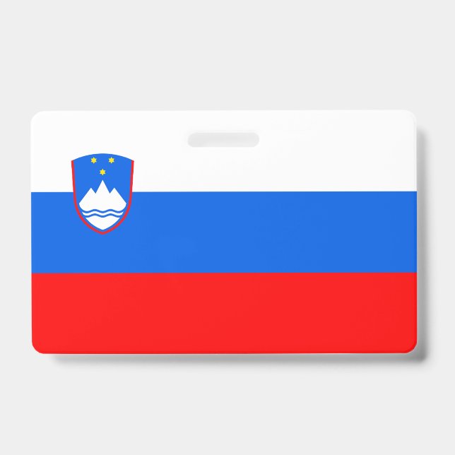 Crachá Bandeira da Eslovênia (Frente)