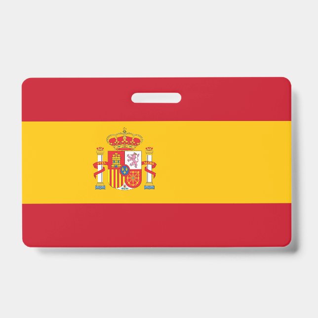 Crachá bandeira da Espanha (Frente)