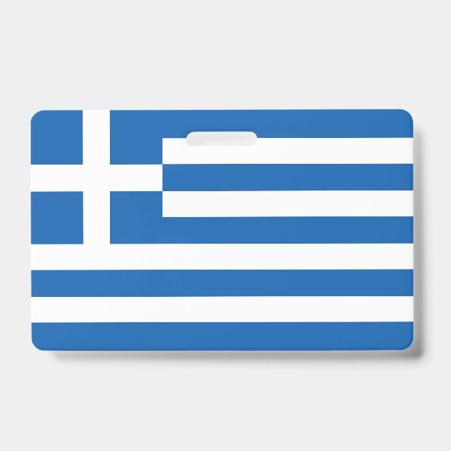 Crachá bandeira da Grécia (Frente)