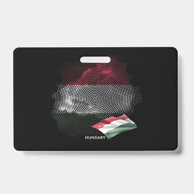 Crachá bandeira da Hungria (Frente)