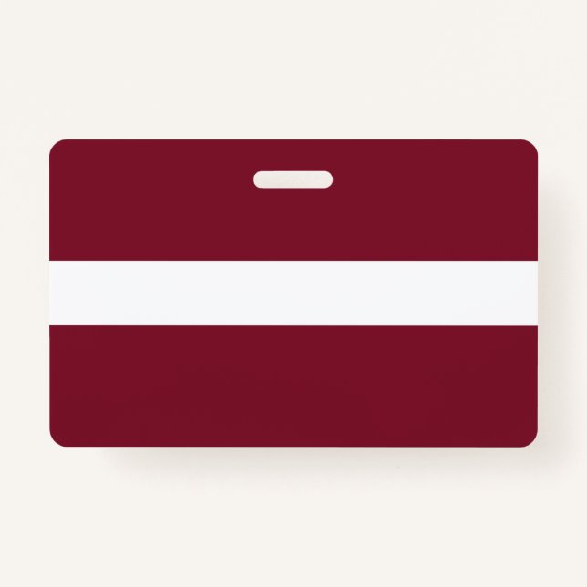 Crachá Bandeira da Letónia (Frente)