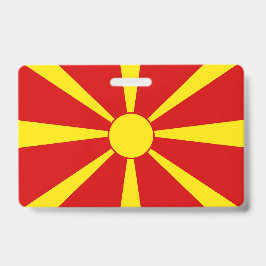 Crachá bandeira da Macedônia do Norte