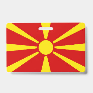Crachá Bandeira da Macedônia do Norte