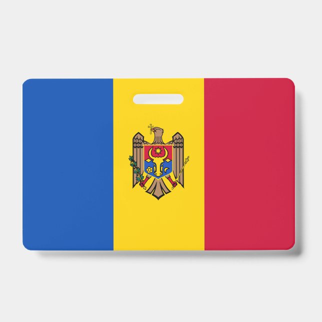 Crachá Bandeira da Moldávia (Frente)