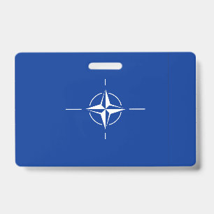 Crachá bandeira da nato do Atlântico Norte Organização