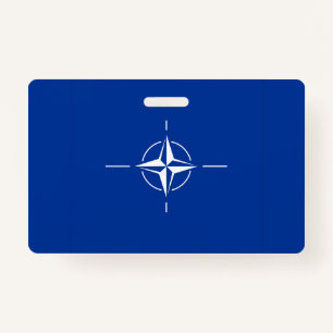 Crachá bandeira da nato do Atlântico Norte Organização do