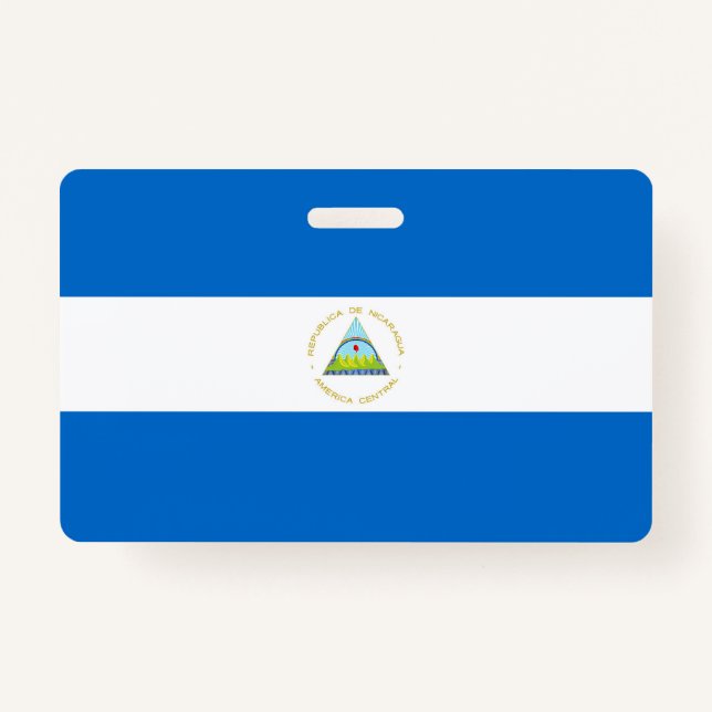 Crachá Bandeira da Nicarágua (Frente)