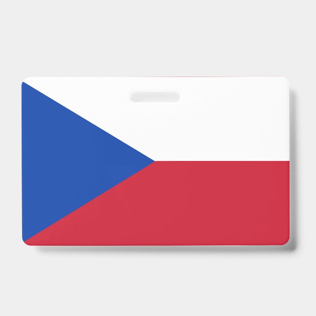 Crachá Bandeira da República Checa (Frente)