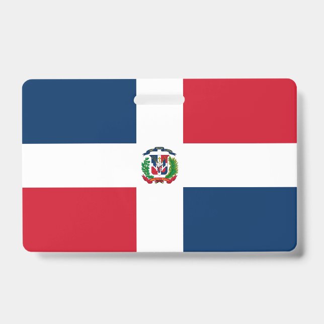 Crachá bandeira da República Dominicana (Frente)