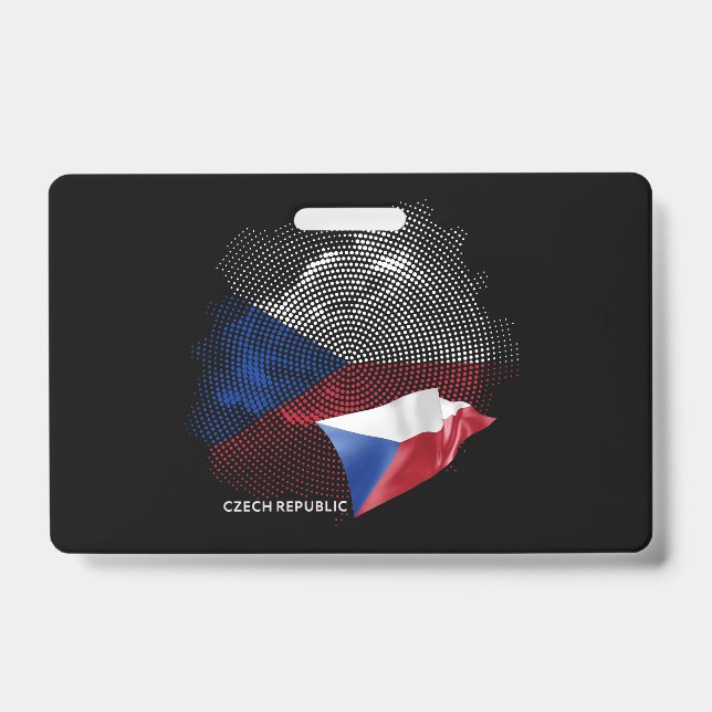 Crachá bandeira da República Tcheca (Frente)