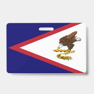 Crachá bandeira da Samoa Americana